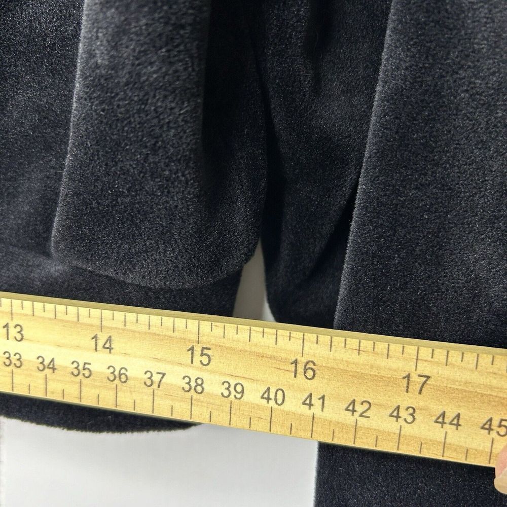Express Velour Black Long Sleeved Hoodie Full‎ Zip Up Size S - Picture 5 of 5